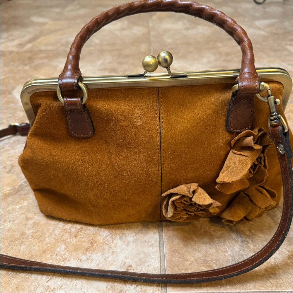 Patricia Nash Tan Leather Crossbody Bag